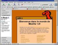 voir la capture d'écran de mozilla 1.0 en français sur linux