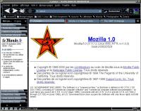 voir la capture d'écran de mozilla 1.0 en français