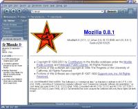 voir la capture d'écran de mozilla 0.8.1