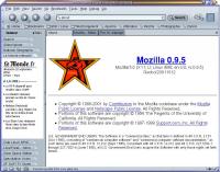 voir la capture d'écran de mozilla 0.9.5