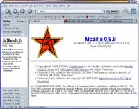 voir la capture d'écran de mozilla 0.9.8