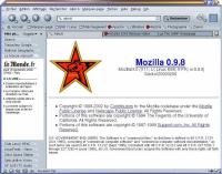 voir la capture d'écran de mozilla 0.9.8 en français