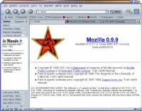 voir la capture d'écran de mozilla 0.9.9 en italien